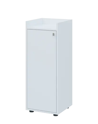 QN 3 - 4D skříň 1-dvéřová, střední, levá lamino - bílá