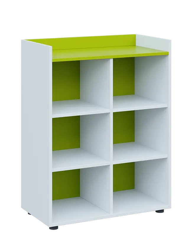 QN 3 - 8N skříň, nika, 1030x800x400, bílá/jarní zeleň