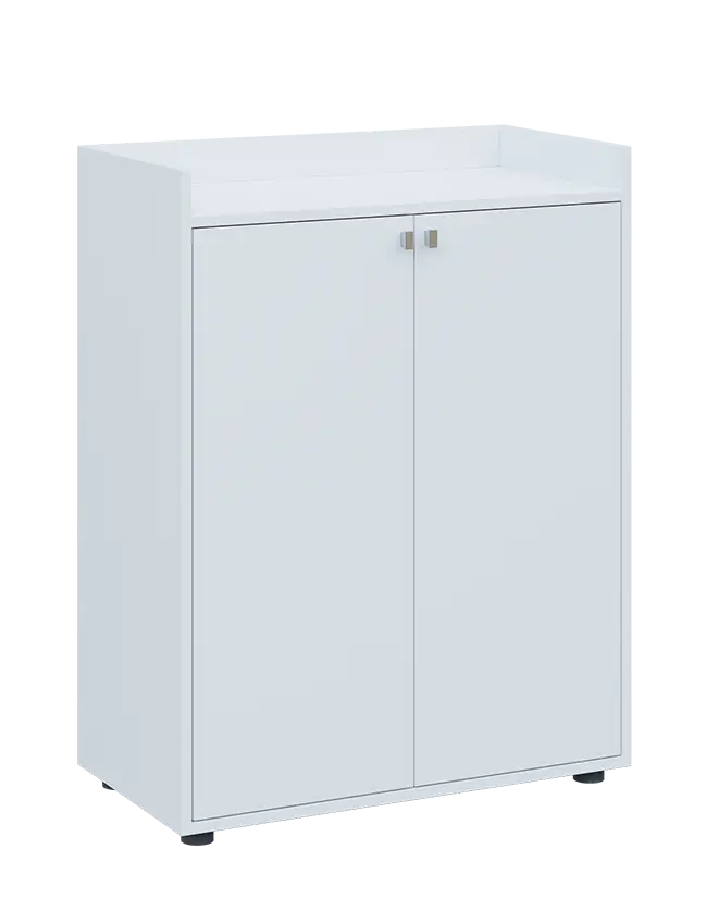 QN 3 - 8D skříň 2-dvéřová, střední lamino - bílá