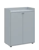 QN 3 - 8D skříň 2-dvéřová, střední lamino - šedá