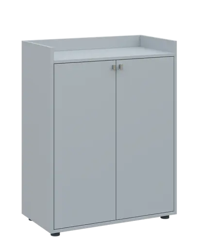 QN 3 - 8D skříň 2-dvéřová, střední lamino - šedá