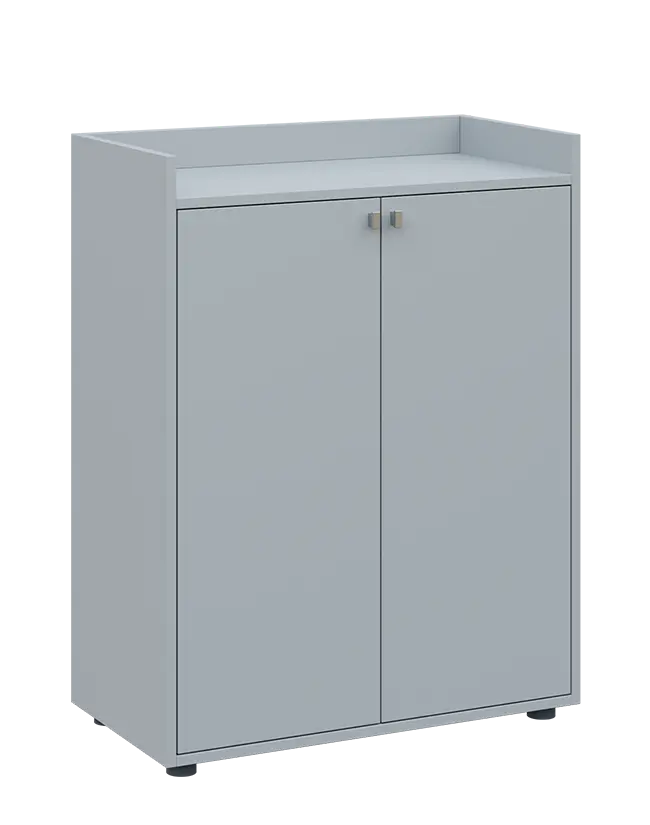 QN 3 - 8D skříň 2-dvéřová, střední lamino - šedá