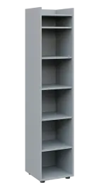 QN 5 - 4N skříň, nika, 1830x400x400, šedá