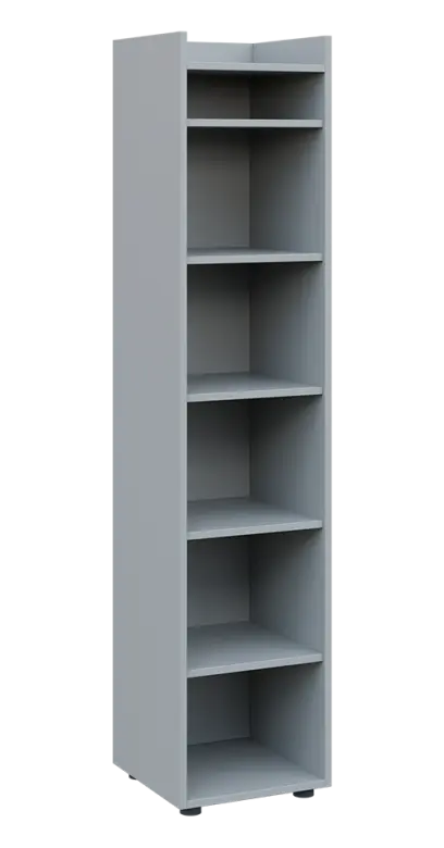 QN 5 - 4N skříň, nika, 1830x400x400, šedá