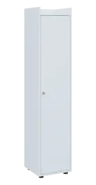 QN 5 - 4D skříň 1-dvéřová, vysoká, pravá lamino - bílá