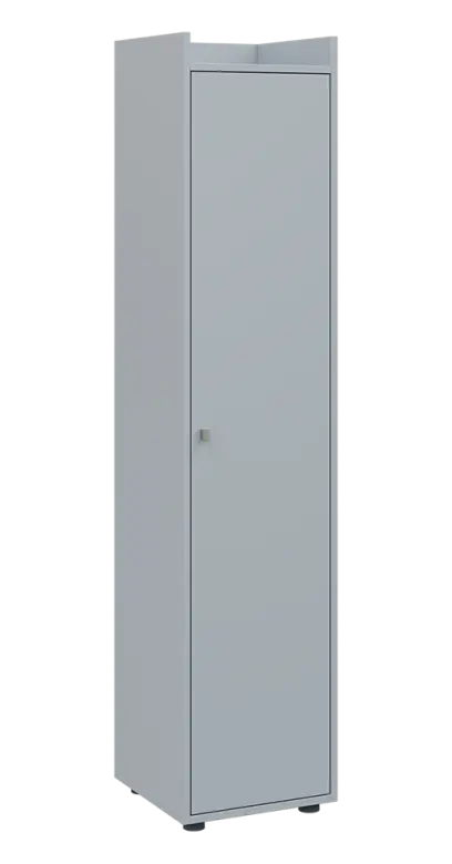 QN 5 - 4D skříň 1-dvéřová, vysoká, pravá lamino - šedá