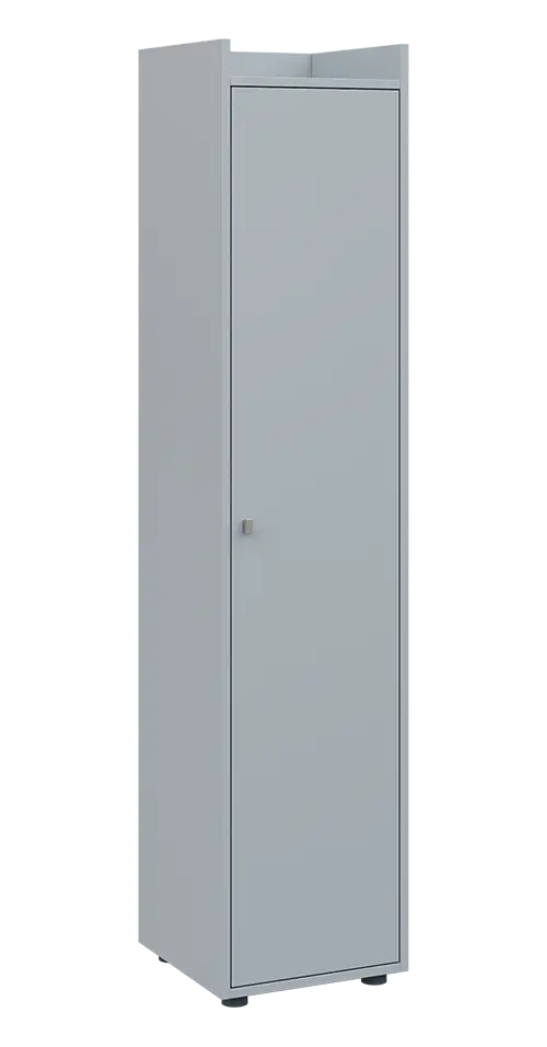 QN 5 - 4D skříň 1-dvéřová, vysoká, pravá lamino - šedá