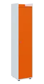 QN 5 - 4D skříň 1-dvéřová, vysoká, pravá lamino - bílá/pomeranč
