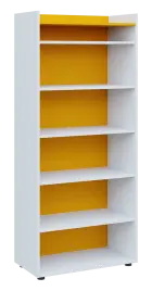 QN 5 - 8N skříň, nika, 1830x800x400, bílá/žlutá odio