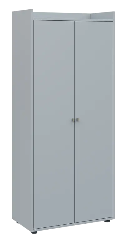 QN 5 - 8D skříň 2-dvéřová, vysoká lamino - šedá