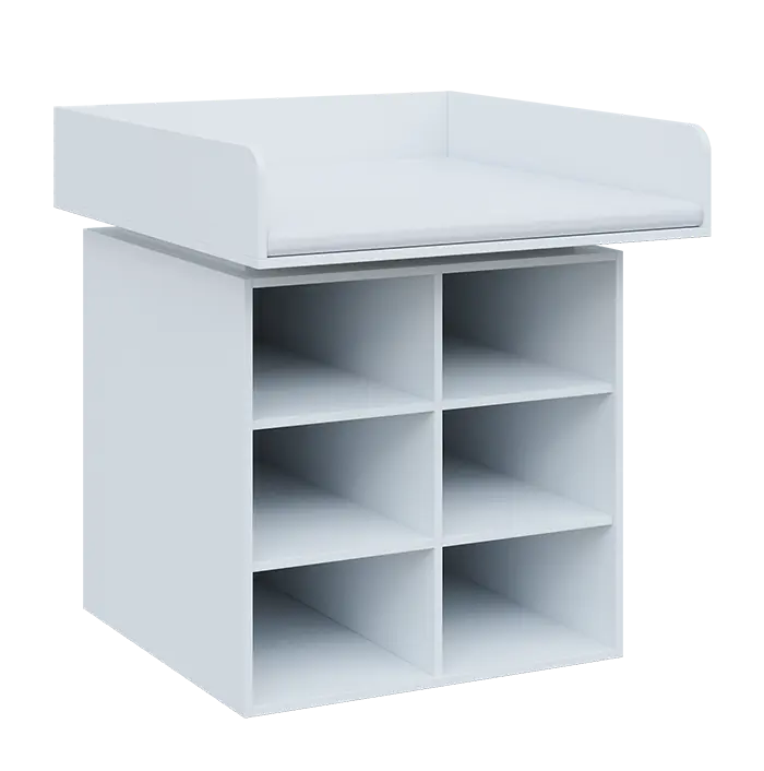 QPP - 100N přebalovací pult lamino - bílá, koženka bílá