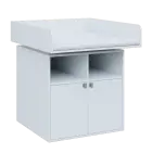 QPP - 100DN přebalovací pult, 1100x900x900, bílá, koženka bílá