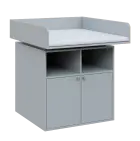 QPP - 100DN přebalovací pult, 1100x900x900, šedá, koženka bílá