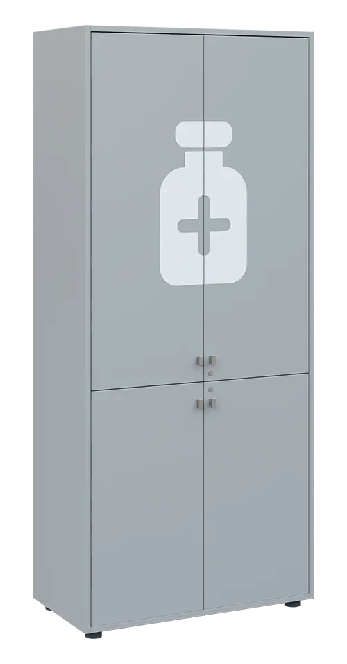 QLE 5 - 84D léková skříň lamino - šedá