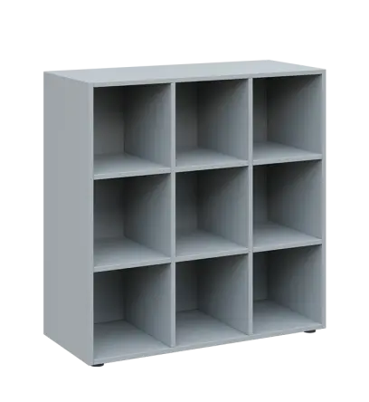 TETRIS A - skříň policová lamino - šedá