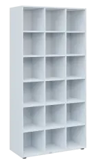 TETRIS B - skříň policová lamino - bílá
