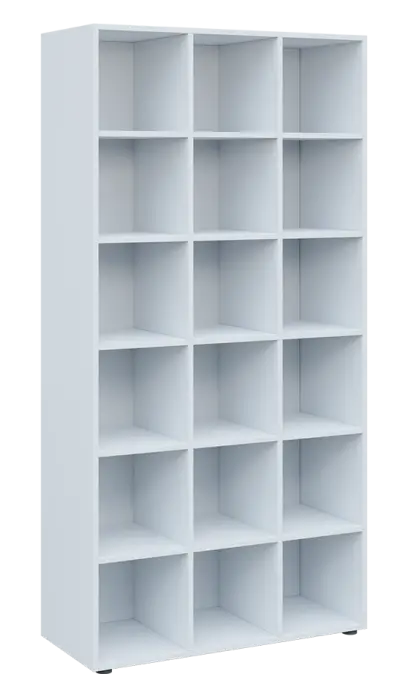 TETRIS B - skříň policová lamino - bílá