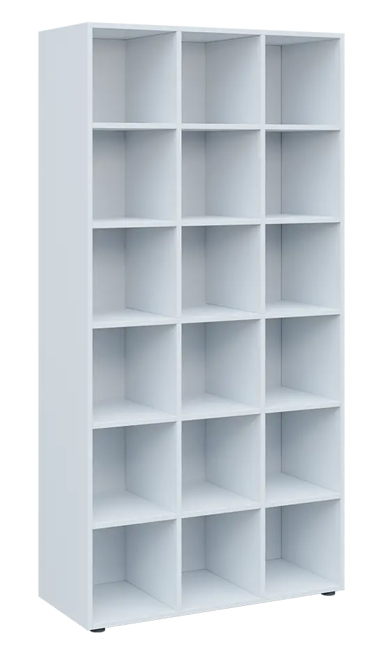 TETRIS B - skříň policová lamino - bílá