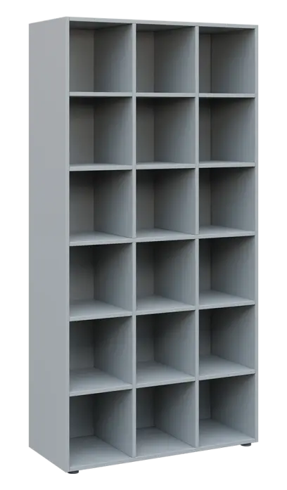 TETRIS B - skříň policová, šedá