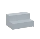 QLK 05 schůdky k lehátku, široké 700 mm, šedá