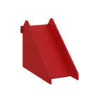 QLK 06 - skluzavka k lehátku lamino - bílá/červená flamengo