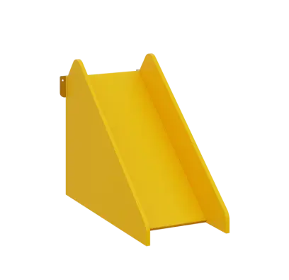 QLK 06 - skluzavka k lehátku lamino - bílá/žlutá odio