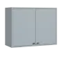 QH - 8D skříňka 2-dvéřová, široká, horní lamino - šedá
