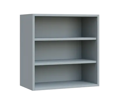 QH - 6N skříňka policová, široká, horní lamino - šedá