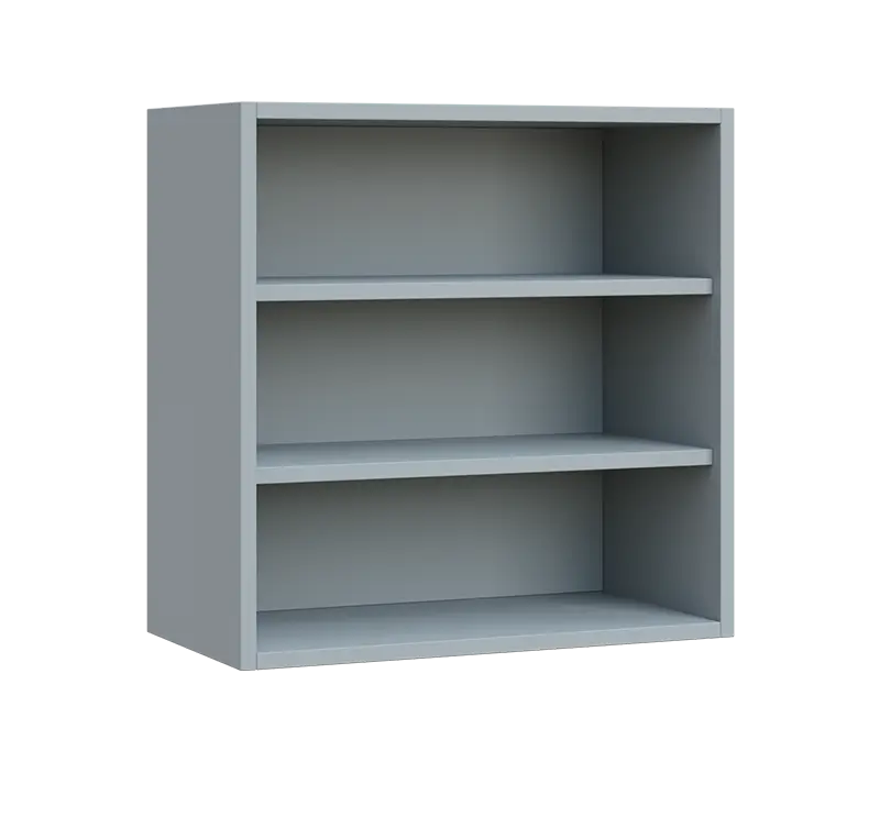 QH - 6N skříňka policová, široká, horní lamino - šedá