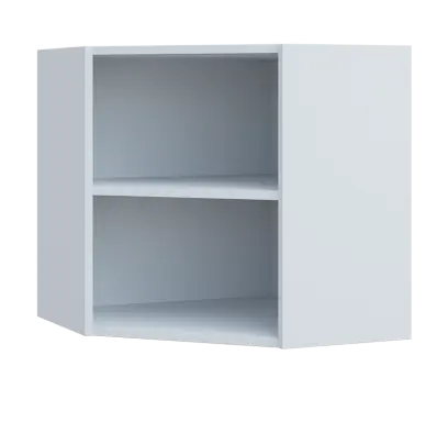 QHR - 6N horní skříňka, rohová, nika, 600x600x600, bílá