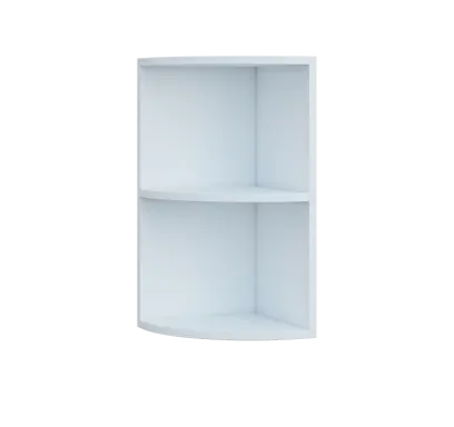 QHZ - 3 horní skříňka, rohová, nika, 600x300x300, bílá
