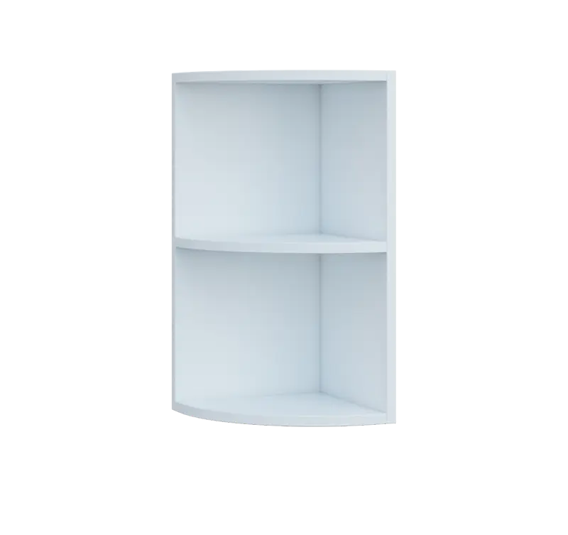 QHZ - 3 horní skříňka, rohová, nika, 600x300x300, bílá
