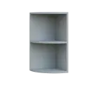QHZ - 3 horní skříňka, rohová, nika, 600x300x300, šedá