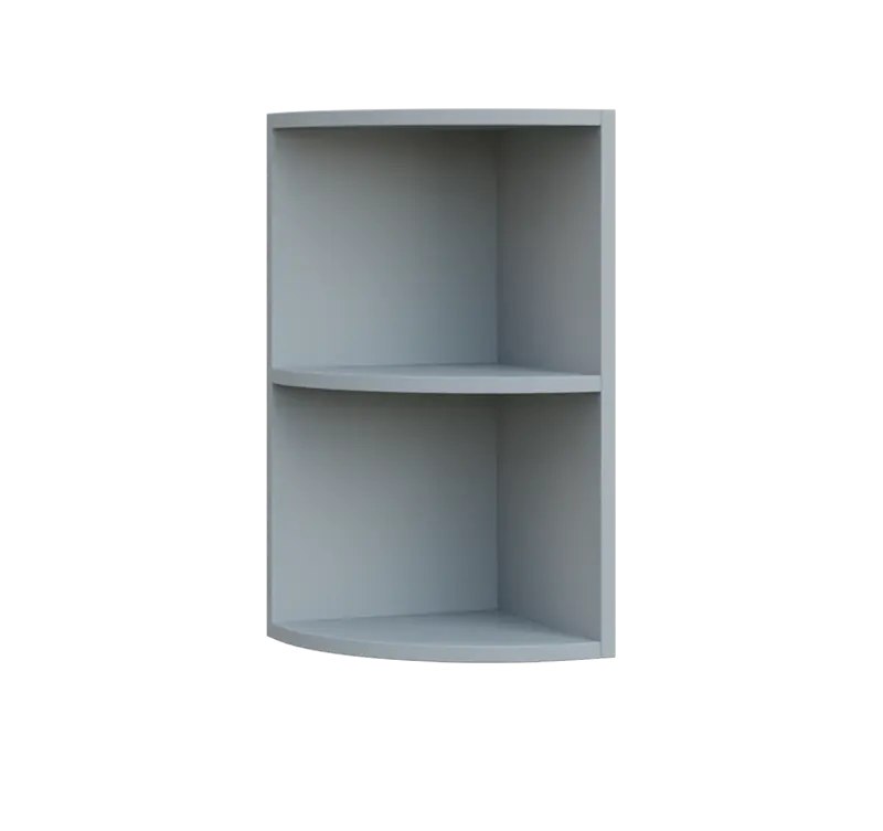 QHZ - 3 horní skříňka, rohová, nika, 600x300x300, šedá