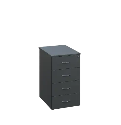 EKCP - 65 kontejner pojízdný, centrální zámek, 750x430x560, antracit