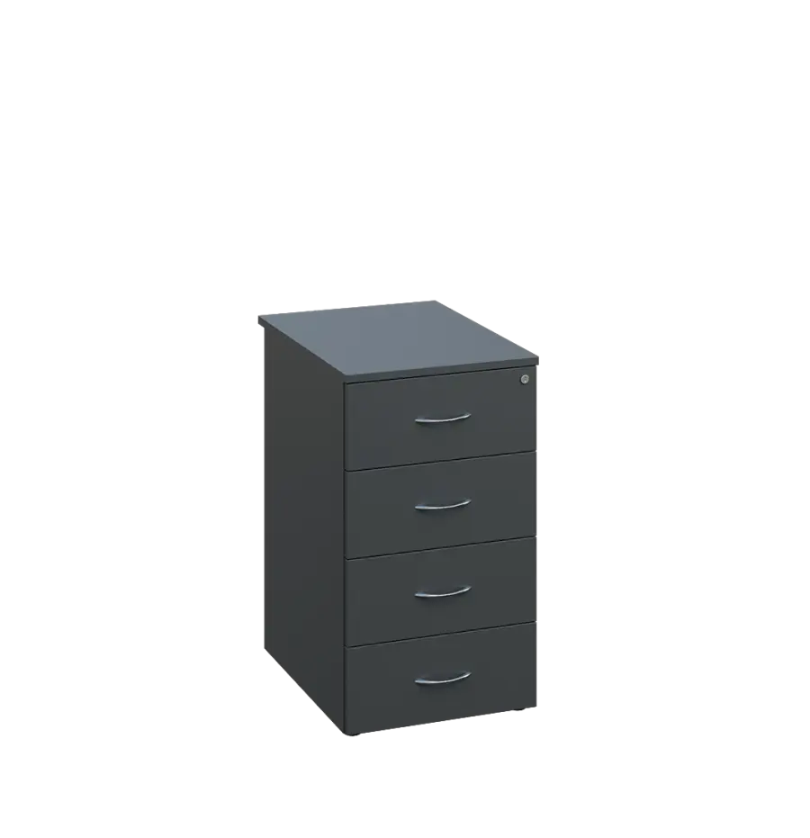 EKCP - 65 kontejner pojízdný, centrální zámek, 750x430x560, antracit