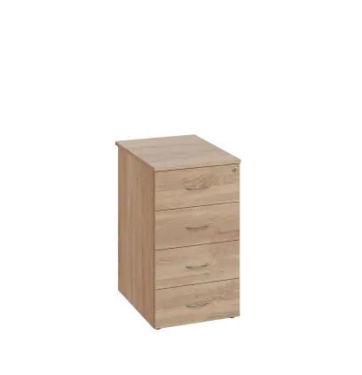 EKCP - 65 kontejner pojízdný, centrální zámek, 750x430x560, dub bardolino