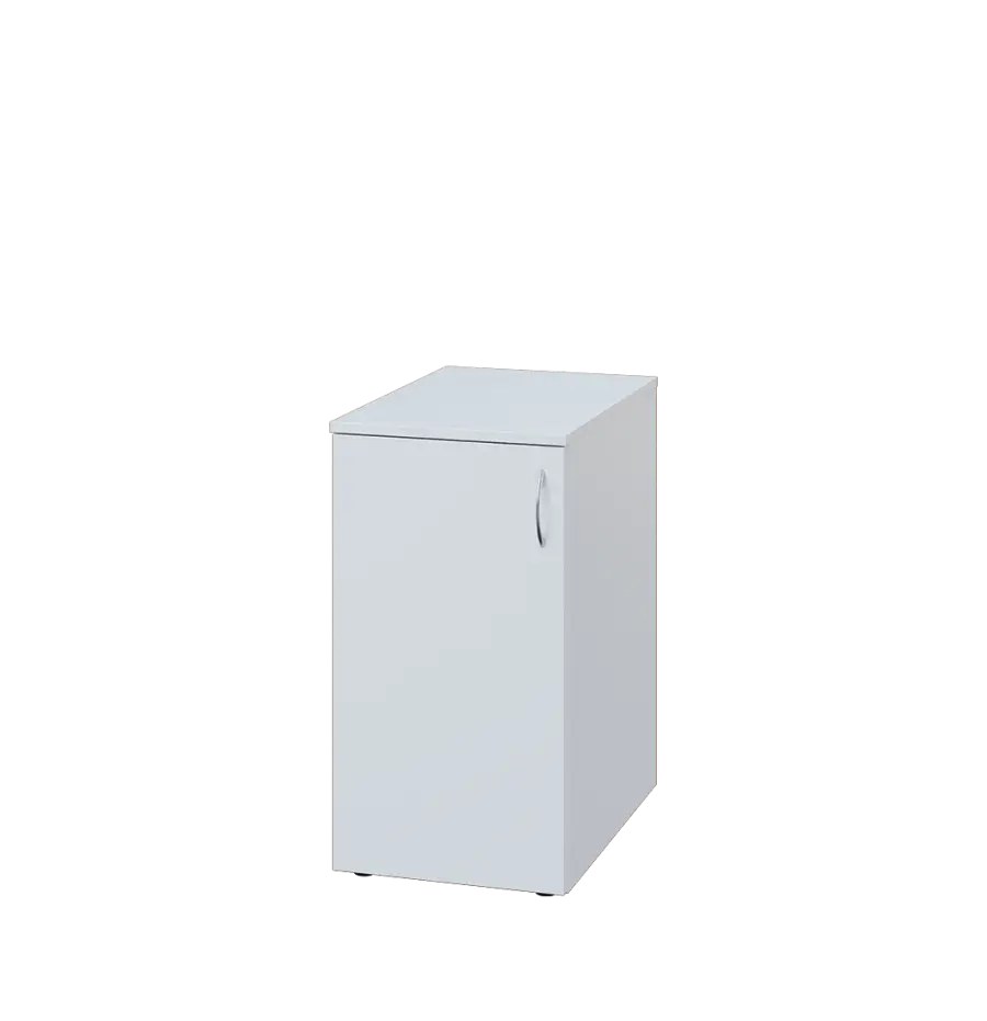 ENP 26 - 4D kancelářská skříň, 1-dveřová, levá, 750x400x600, bílá