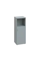 ENP 3 - 4DN kancelářská skříň, 1-dveřová/nika, pravá, 1100x400x400, šedá