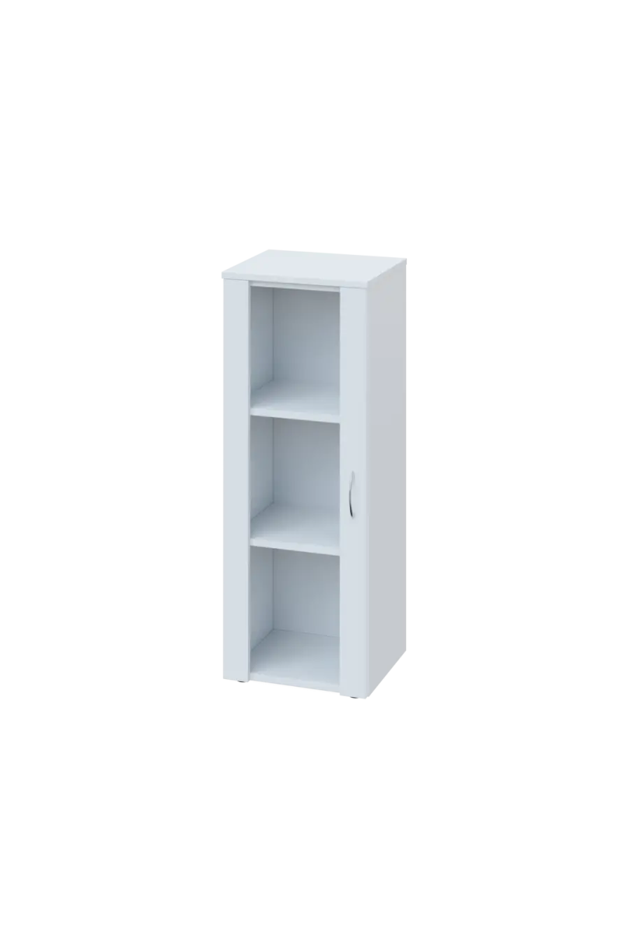 ENP 3 - 4S kancelářská skříň, 1-dveřová/prosklená, levá, 1100x400x400, bílá