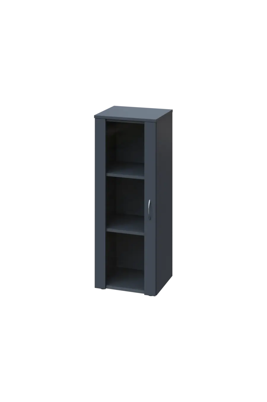 ENP 3 - 4S kancelářská skříň, 1-dveřová/prosklená, levá, 1100x400x400, antracit