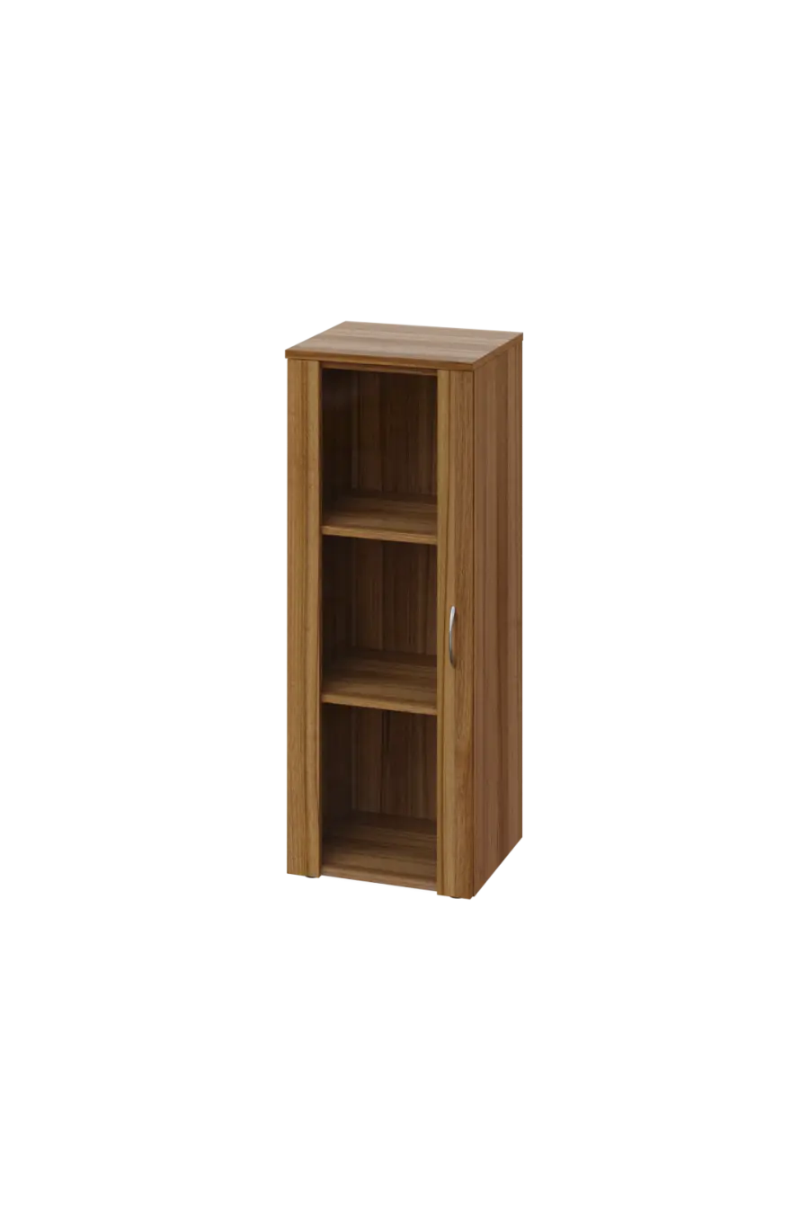 ENP 3 - 4S kancelářská skříň, 1-dveřová/prosklená, levá, 1100x400x400, ořech světlý