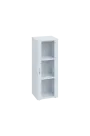 ENP 3 - 4S kancelářská skříň, 1-dveřová/prosklená, pravá, 1100x400x400, bílá