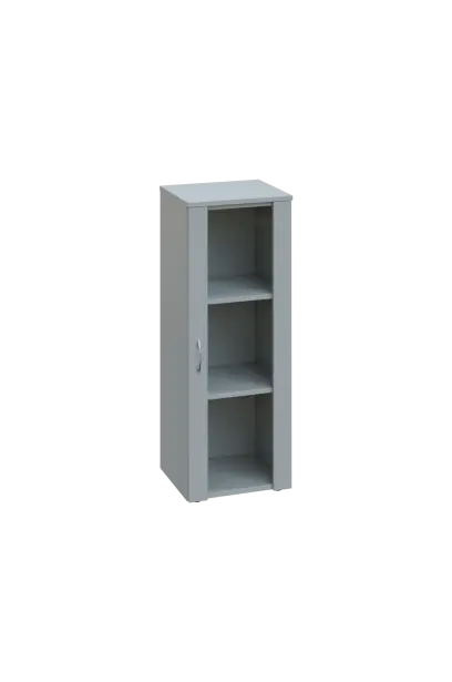 ENP 3 - 4S kancelářská skříň, 1-dveřová/prosklená, pravá, 1100x400x400, šedá