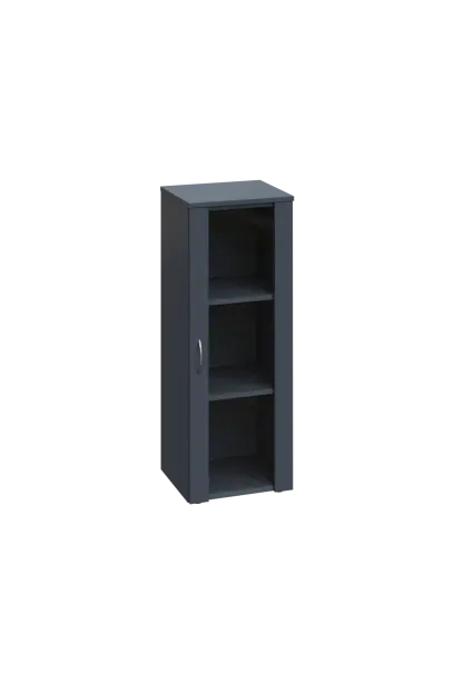 ENP 3 - 4S kancelářská skříň, 1-dveřová/prosklená, pravá, 1100x400x400, antracit