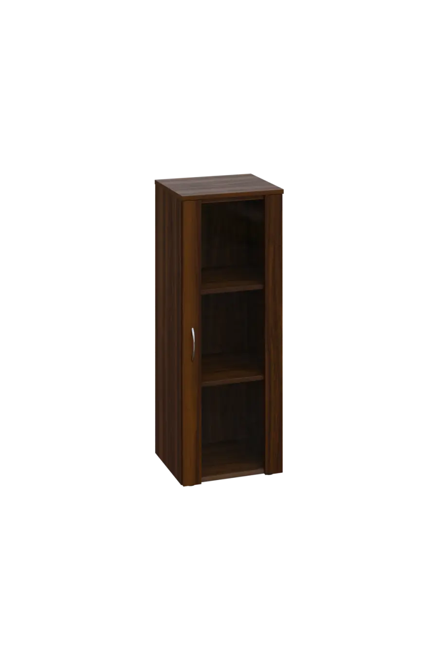 ENP 3 - 4S kancelářská skříň, 1-dveřová/prosklená, pravá, 1100x400x400, ořech královský