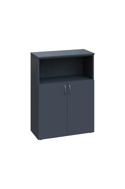 ENP 3 - 8DN kancelářská skříň, 2-dveřová/nika, 1100x800x400, antracit