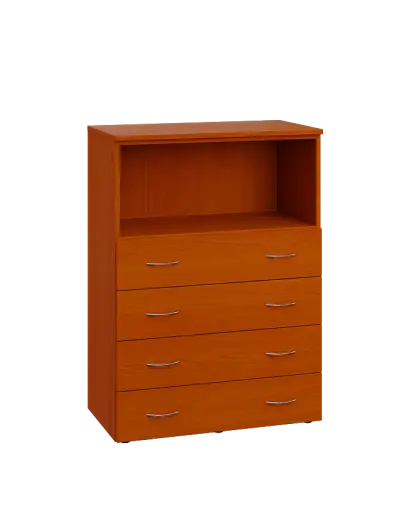 ENP 3 - 84ZN kancelářská skříň, 4-zásuvková/nika, 1100x800x400, třešeň šumavská