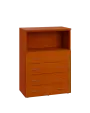 ENP 3 - 84ZN kancelářská skříň, 4-zásuvková/nika, 1100x800x400, třešeň šumavská