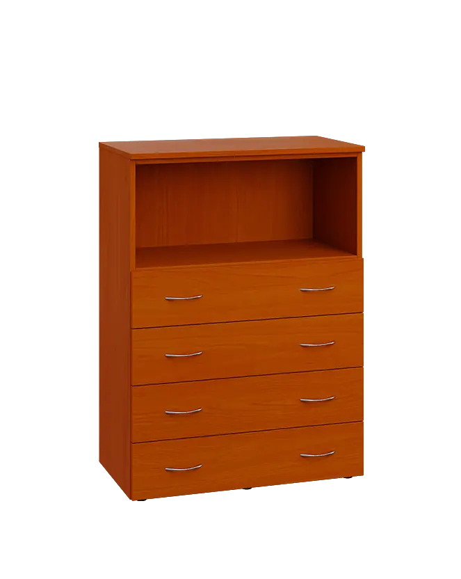 ENP 3 - 84ZN kancelářská skříň, 4-zásuvková/nika, 1100x800x400, třešeň šumavská